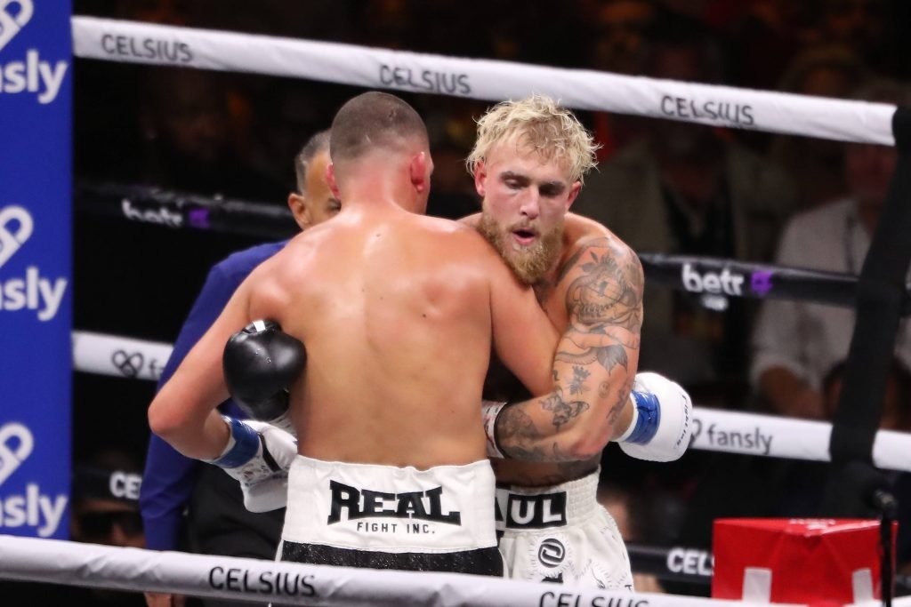 Jake Paul and Nate Diaz square off. IMAGO/Icon
