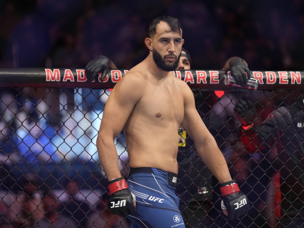 November 12, 2022, New York City, NY, NEW YORK CITY, NY, United States: NEW YORK New York City, NY, NY- November 12: Dominick Reyes (L) and Ryan Spann (R) step in the ring for a 3-round bout at Madison Square Garden for UFC 281 - Adesanya vs Perieira : Event on November 12, 2022 in New York City, NY, United States. New York City, NY United States - ZUMAp175 20221112_zsa_p175_129 Copyright: xLouisxGrassex
